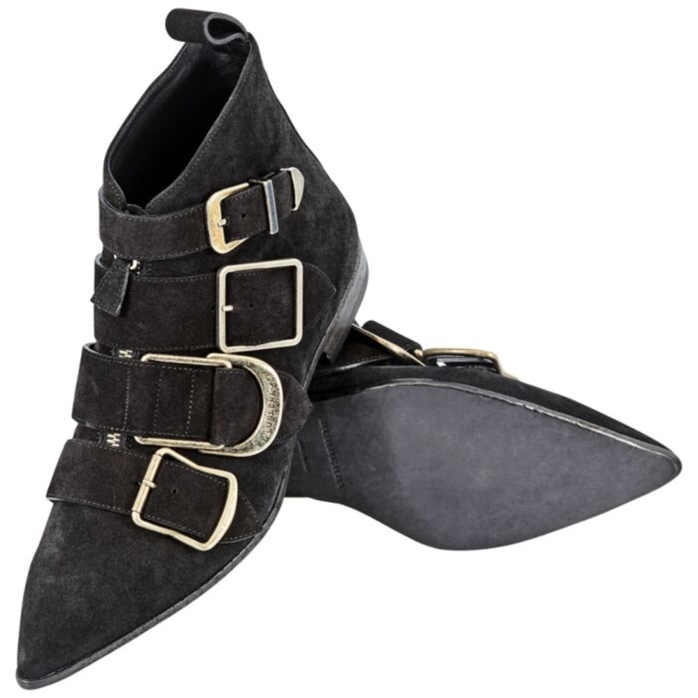 NWB Burberry ladies black buckled ankle boot size 35 - Picture 3 of 15